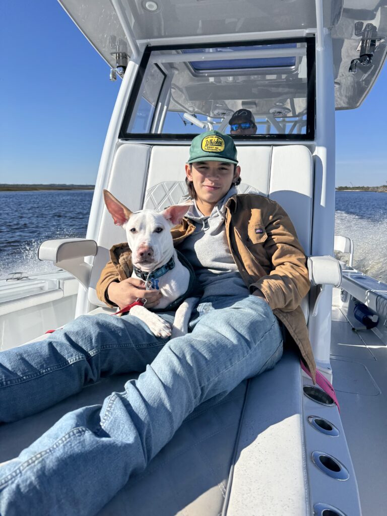 Youngest Son Derek And His Dog Ranger 768x1024